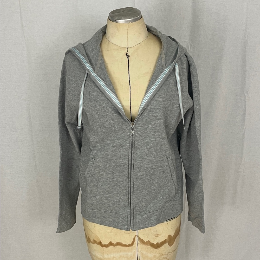 Talbots Gray Women's Zip-Up Hoodie Size Small